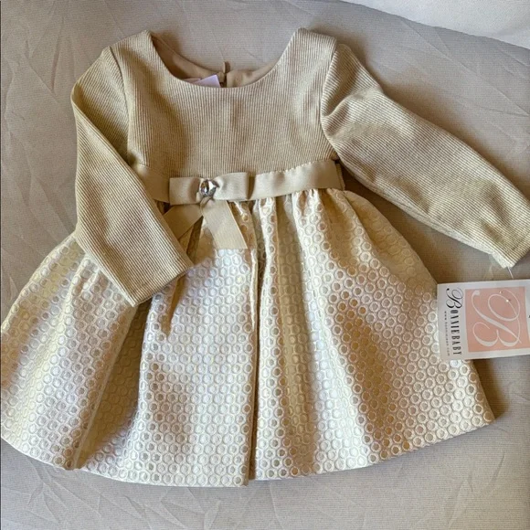 Bonnie Baby Gold Formal Dress - Picture 1 of 3